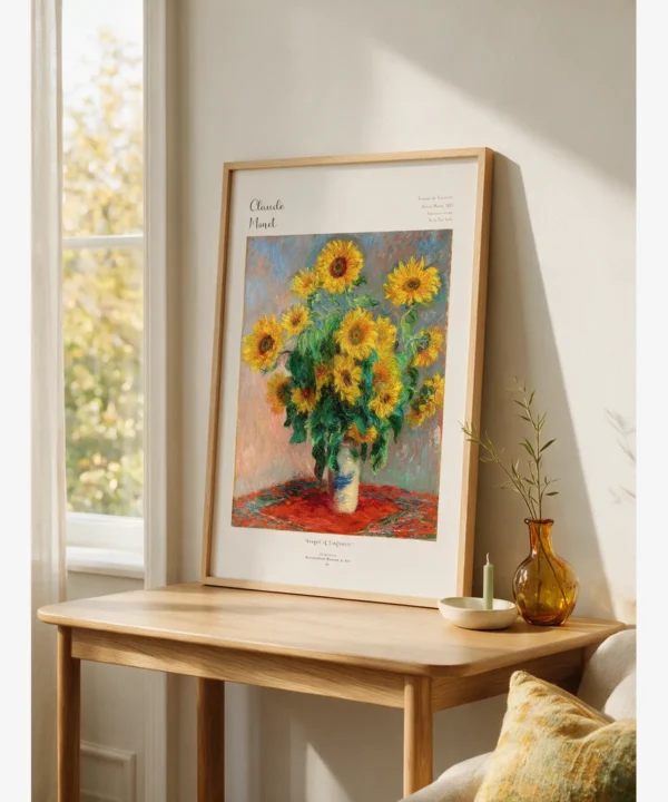 Claude Monet-Bouquet of Sunflowers Poster