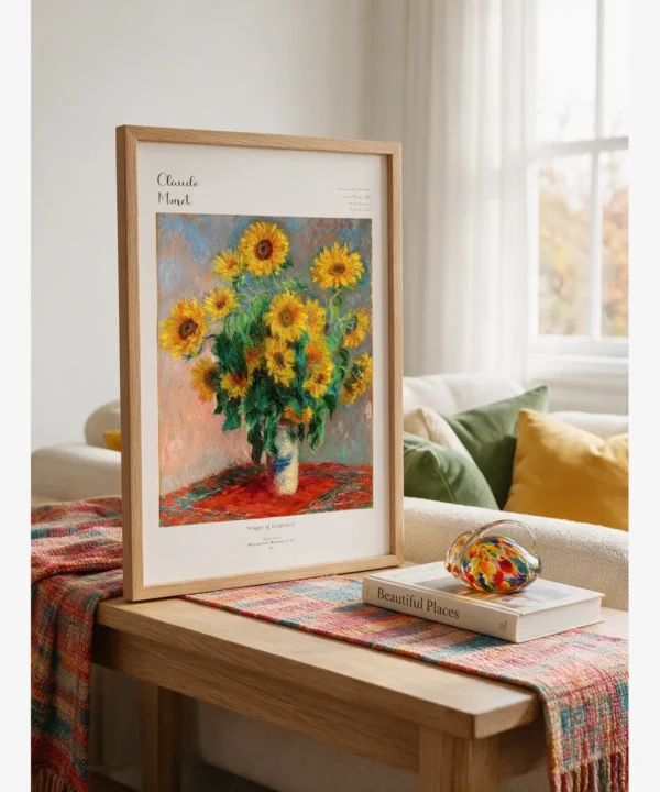 Claude Monet-Bouquet of Sunflowers Poster