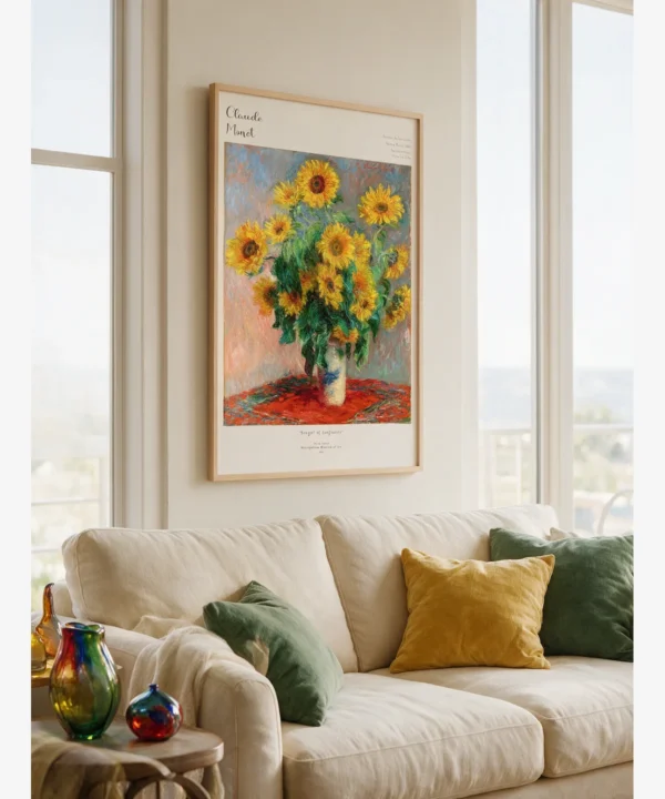 Claude Monet-Bouquet of Sunflowers Poster