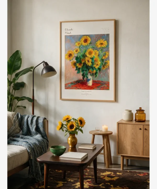 Claude Monet-Bouquet of Sunflowers Poster