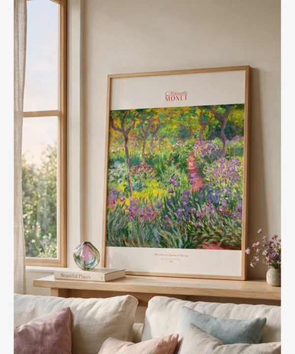 Claude Monet-The Artist’s Garden in Giverny Poster