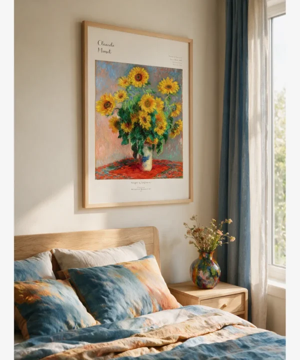 Claude Monet-Bouquet of Sunflowers Poster