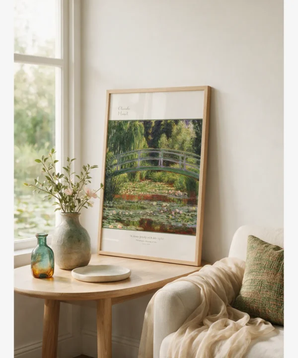 Claude Monet-Japanese Bridge Poster