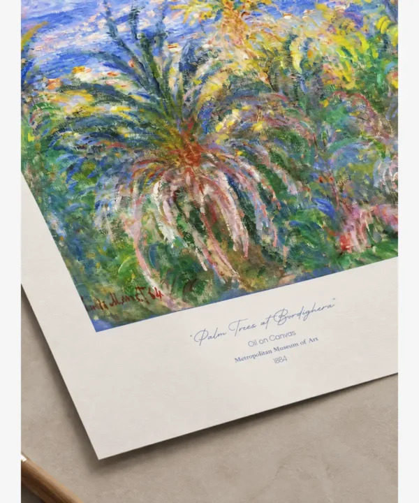 Claude Monet-Palm Trees At Bordighera Poster