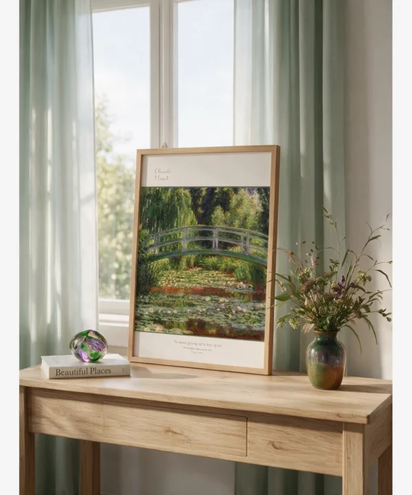 Claude Monet-Japanese Bridge Poster