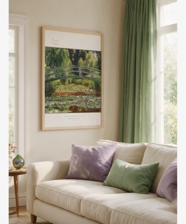 Claude Monet-Japanese Bridge Poster