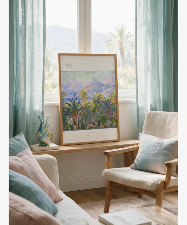 Claude Monet-Palm Trees At Bordighera Poster