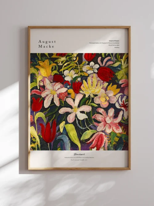 August Macke-Carpet of Flowers Poster
