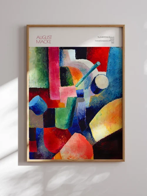August Macke-Colored Composition of Forms Poster