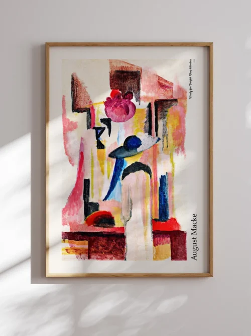 august-macke-study-for-bright-shop-window-poster-duwart August Macke-Study for Bright Shop Window Poster