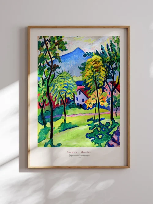 august-macke-tegernsee-landscape-poster-duwart August Macke-Tegernsee Landscape Poster