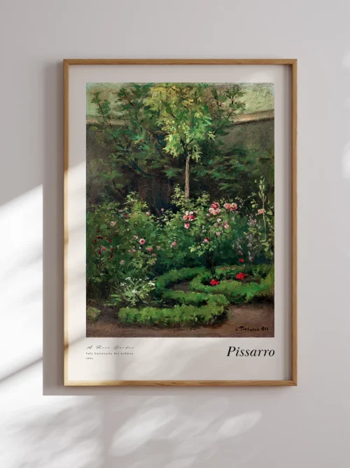 camille-pissarro-a-rose-garden-poster-gul-temali-duwart Camille Pissarro-A Rose Garden Poster