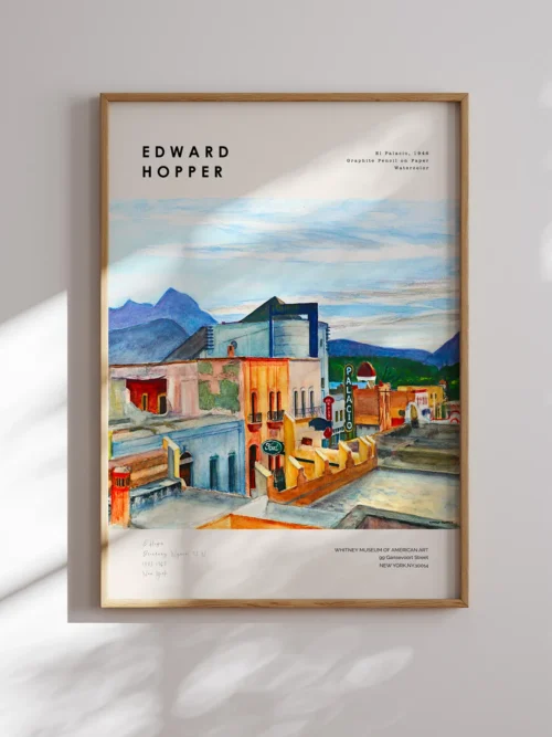 Edward Hopper-El Palacio Poster