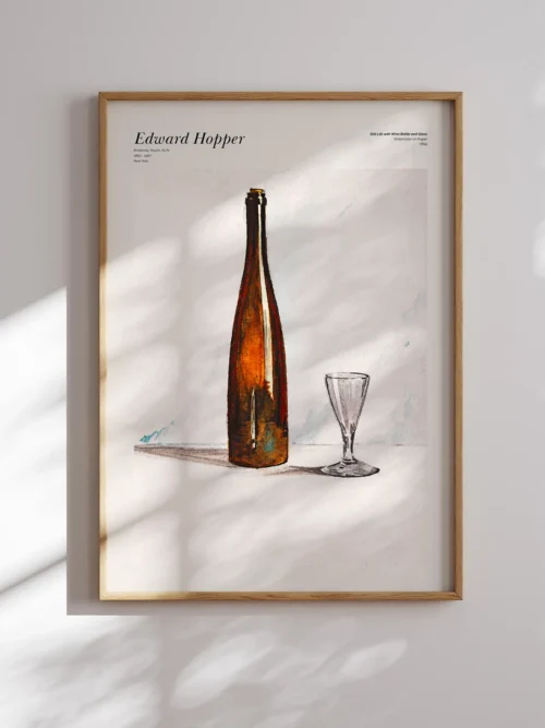 edward-hopper-wine-bottle-and-glass-poster-hopper-resimleri-posterleri-duwart Edward Hopper-Wine Bottle and Glass Poster