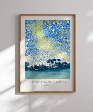 Henri Edmond Cross-Landscape with Stars Poster
