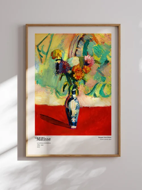 Henri Matisse-Bouquet Vase Chinois Poster