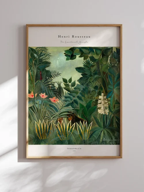 Henri Rousseau-The Equatorial Jungle Poster
