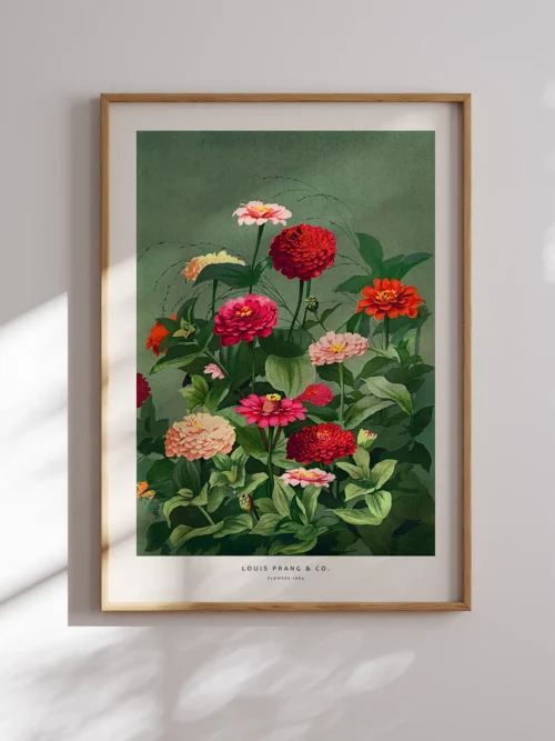 Louis Prang Co-Flowers Poster