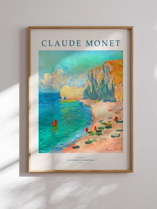 Claude Monet-Etretat The Beach Poster