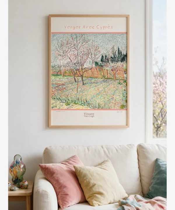 Van Gogh-Verger Aves Cypres Poster
