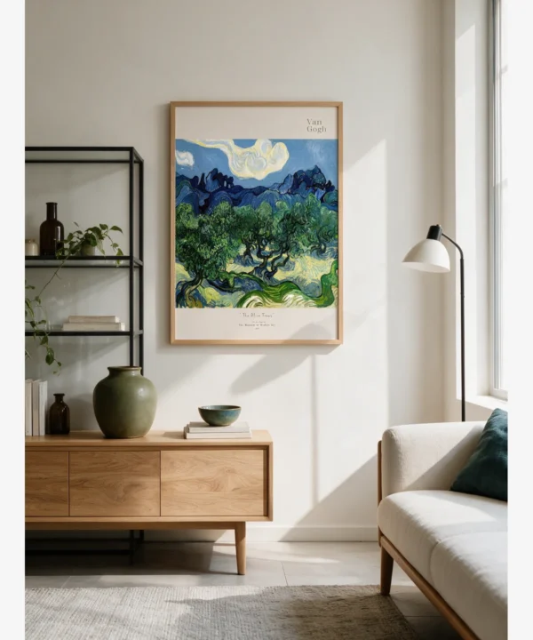 Duvar Dkorasyonu Örnekleri Van Gogh-Olive Trees Poster Van Gogh-Olive Trees Poster