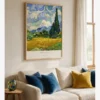 Van Gogh—Wheat Field with Cypresses Poster