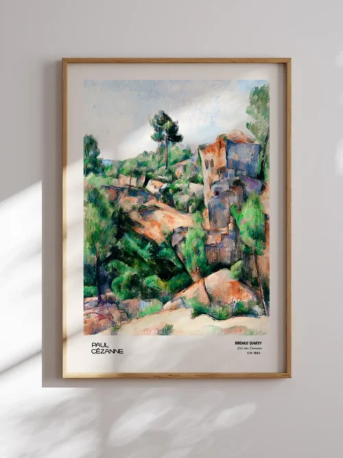 Paul Cezanne-Bibemus Quarry Poster
