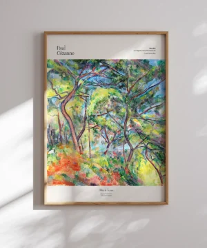 Paul Cezanne-Sous-Bois Poster