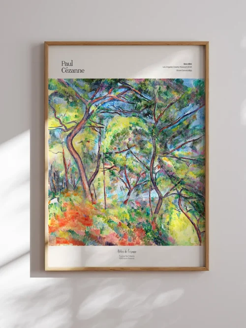 Paul Cezanne-Sous-Bois Poster