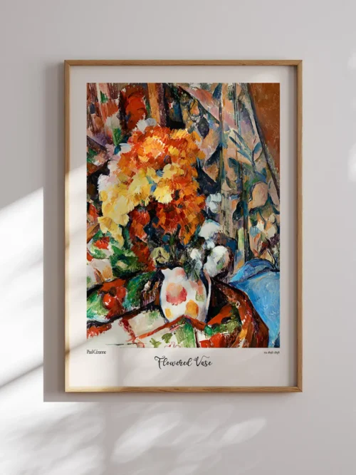 Paul Cezanne-The Flowered Vase Poster