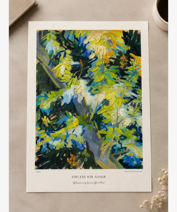Van Gogh-Blossoming Acacia Branches Poster