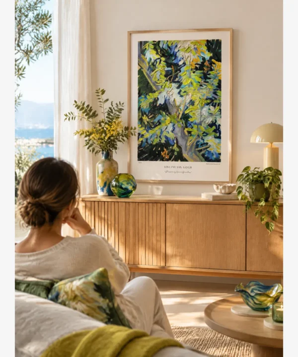 Van Gogh-Blossoming Acacia Branches Poster