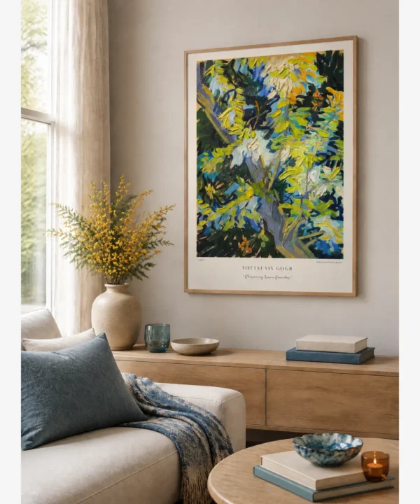 Van Gogh-Blossoming Acacia Branches Poster