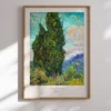 Van Gogh - Cypresses Poster