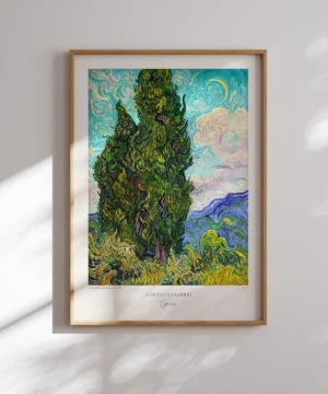 Van Gogh-Cypresses Poster Van Gogh-Cypresses Poster