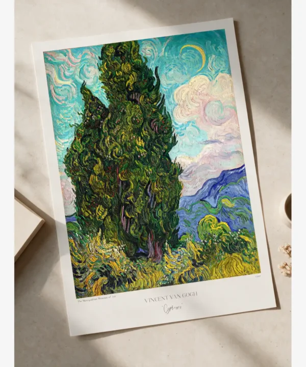 Van Gogh - Cypresses Poster