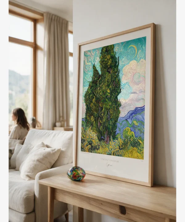 Van Gogh - Cypresses Poster