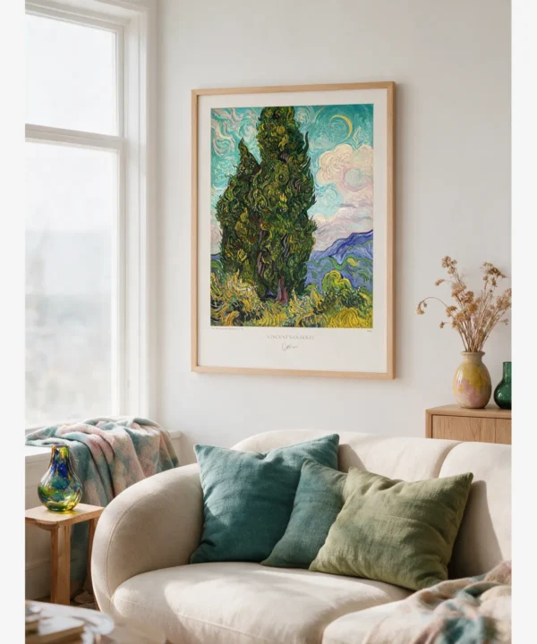 Van Gogh - Cypresses Poster