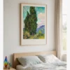 Van Gogh - Cypresses Poster