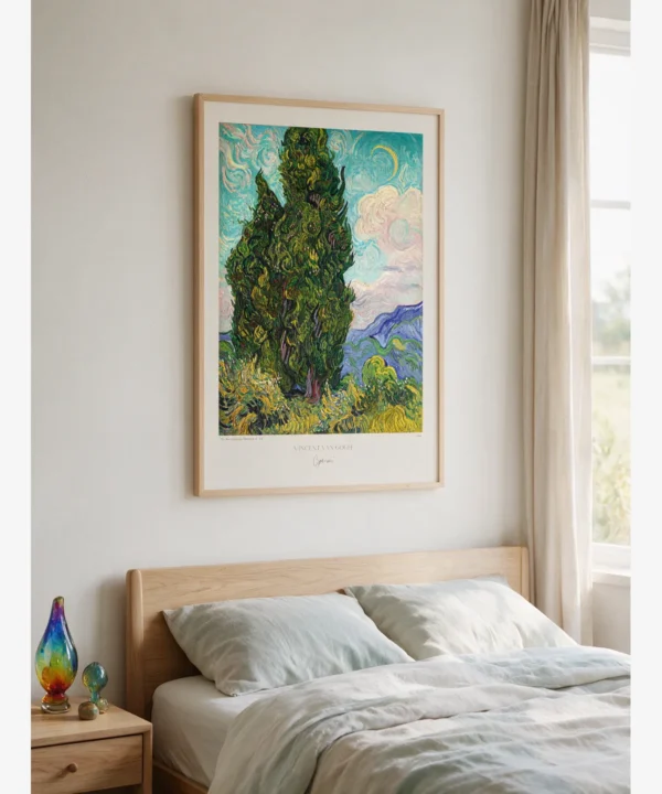 Van Gogh - Cypresses Poster