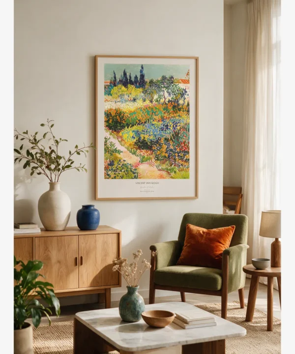 Van Gogh-Garden at Arles Poster