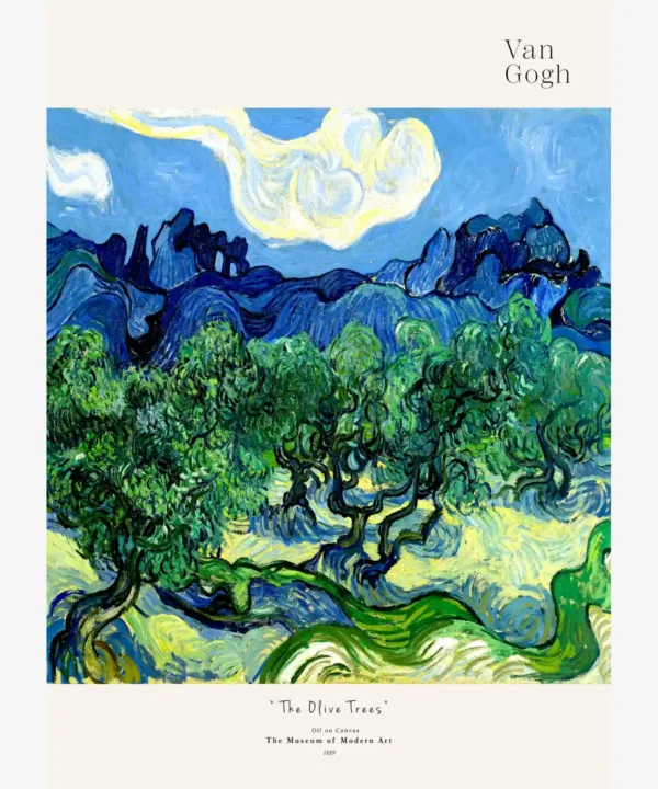 Van Gogh-Olive Trees Poster 50x70 New Design 2026 Van Gogh-Olive Trees Poster