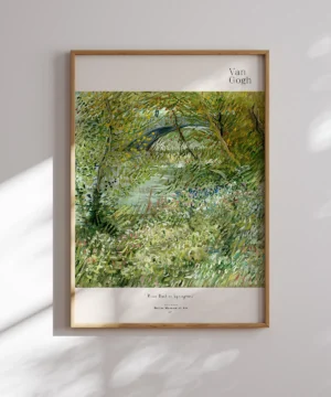 Van Gogh-River Bank in Springtime Poster Van Gogh-River Bank in Springtime Poster