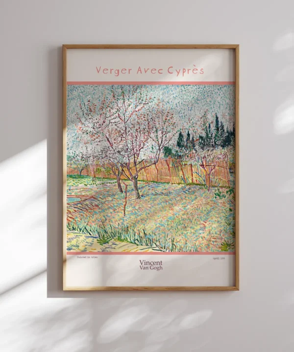 Van Gogh-Verger Aves Cypres Poster