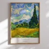 Van Gogh—Wheat Field with Cypresses Poster