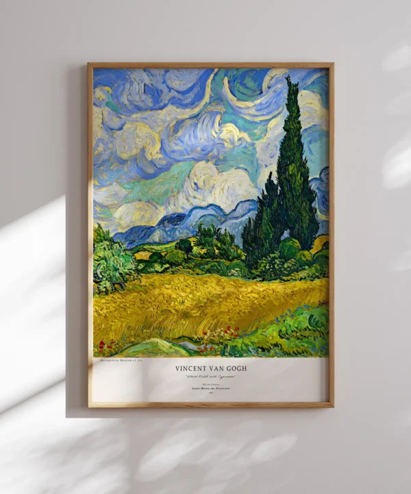 Van Gogh-Wheat Field with Cypresses Poster