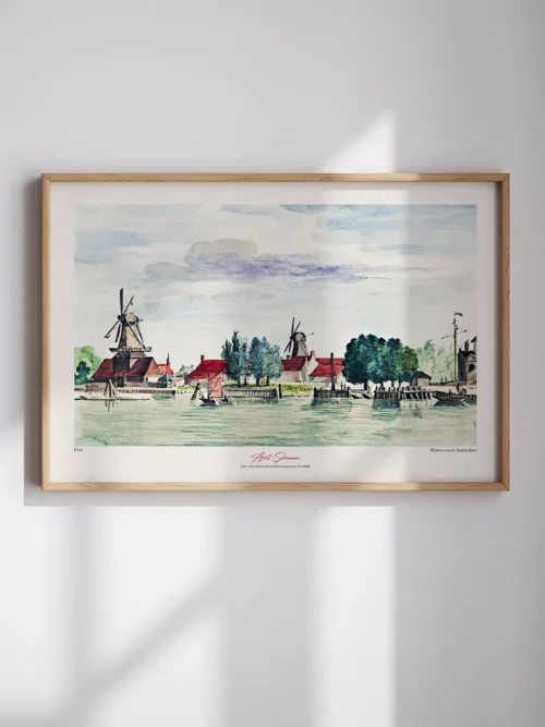 Van Gogh—Fishing in Spring Poster