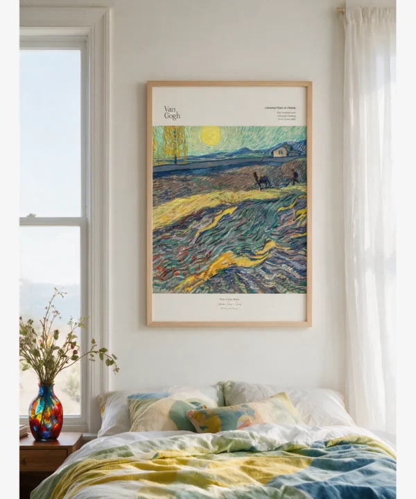 Van Gogh-Laboureur Dans un Champ Poster