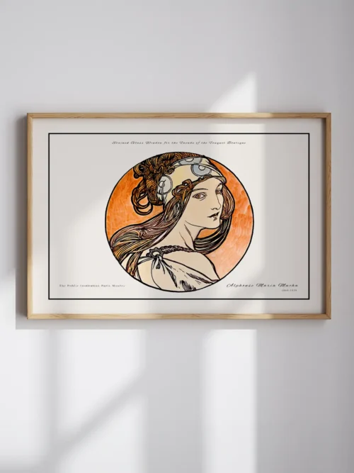 Alphonse Maria Mucha-Stained Glass Window Poster