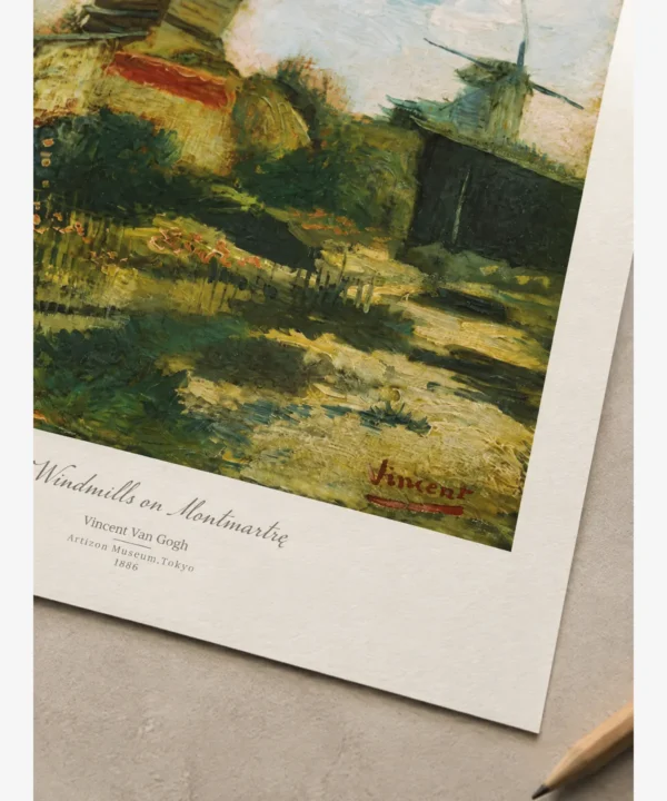 Van Gogh-Windmills on Montmartre Poster